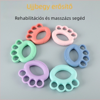 Görbítő fogó rugalmas ellenállással tenyér-edzéshez — TPR anyagú kézgyakorlat-berendezés