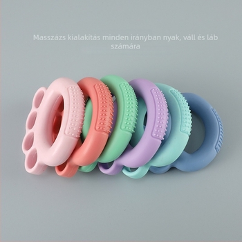 Görbítő fogó rugalmas ellenállással tenyér-edzéshez — TPR anyagú kézgyakorlat-berendezés