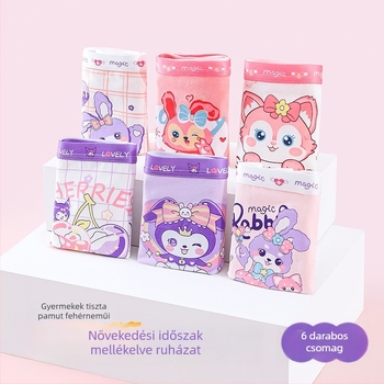 Lányoknak szóló pamut boxernadrág, márka Full marks, 91–95% pamut, 3–8 éveseknek