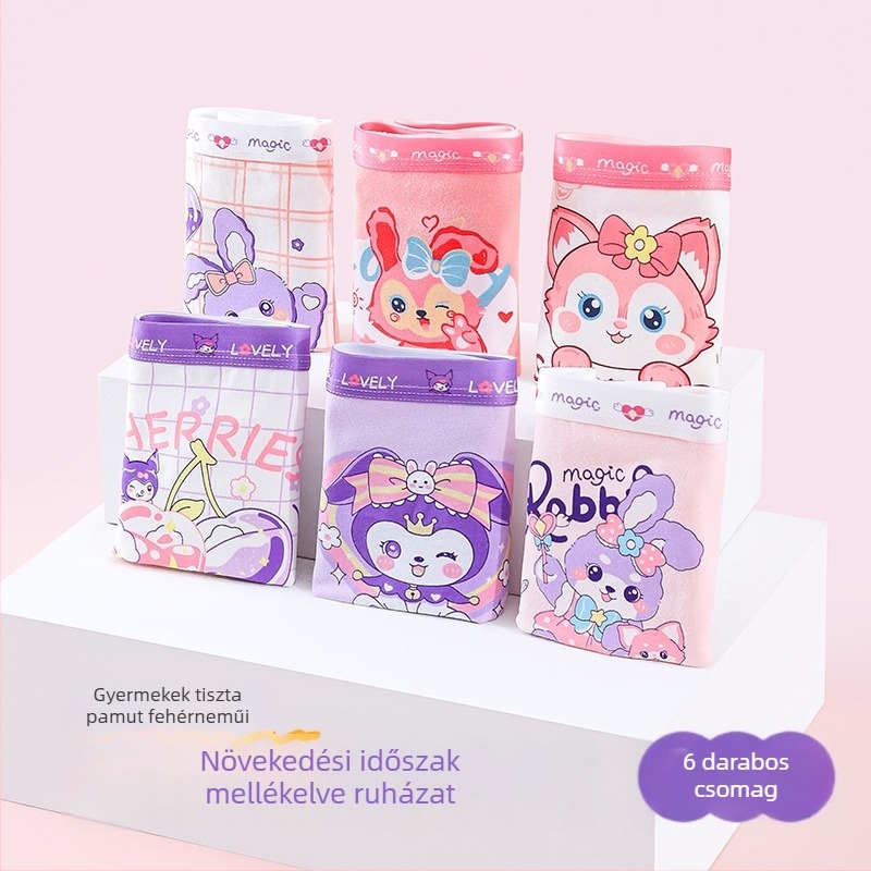 Lányoknak szóló pamut boxernadrág, márka Full marks, 91–95% pamut, 3–8 éveseknek