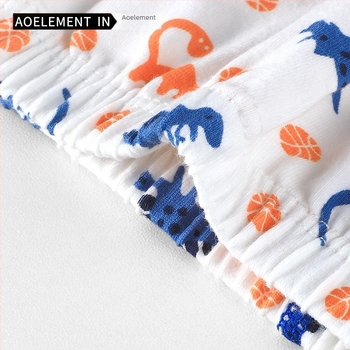 Fiúknak szóló pamut alsónemű, négyzetes fazon, 95% pamut, 3–8 éveseknek