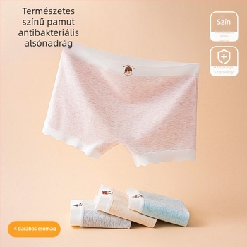 Gyerekeknek készült pamut alsónemű lányoknak, antibakteriális, 95% pamut, 5% spandex, 2025 nyár