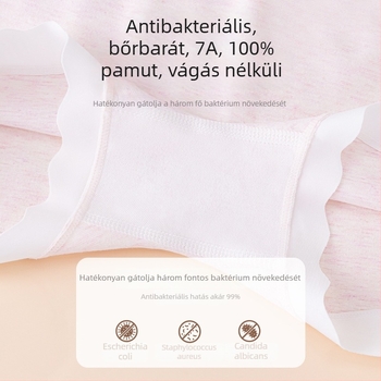 Gyerekeknek készült pamut alsónemű lányoknak, antibakteriális, 95% pamut, 5% spandex, 2025 nyár