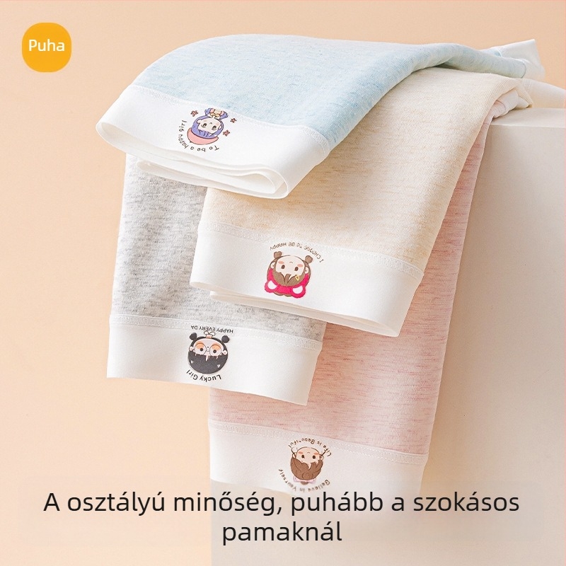 Gyerekeknek készült pamut alsónemű lányoknak, antibakteriális, 95% pamut, 5% spandex, 2025 nyár