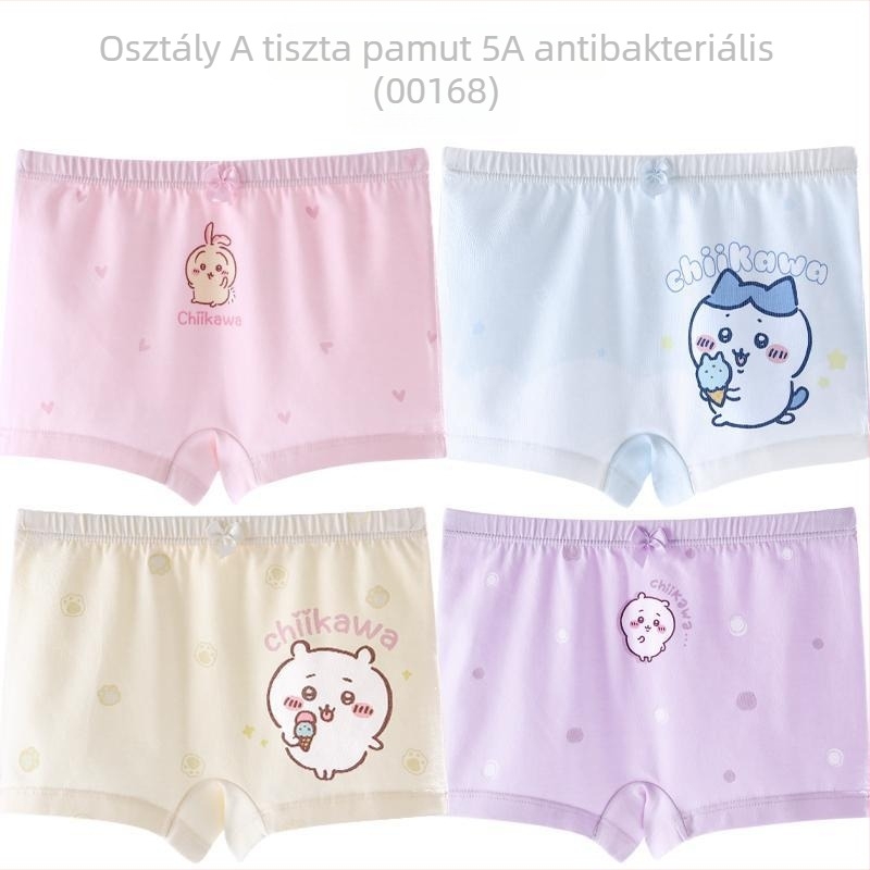 Lányok boxeralsója, Class A, 95% pamut + 5% elastán, 3–8 éveseknek, 2025 tavasz