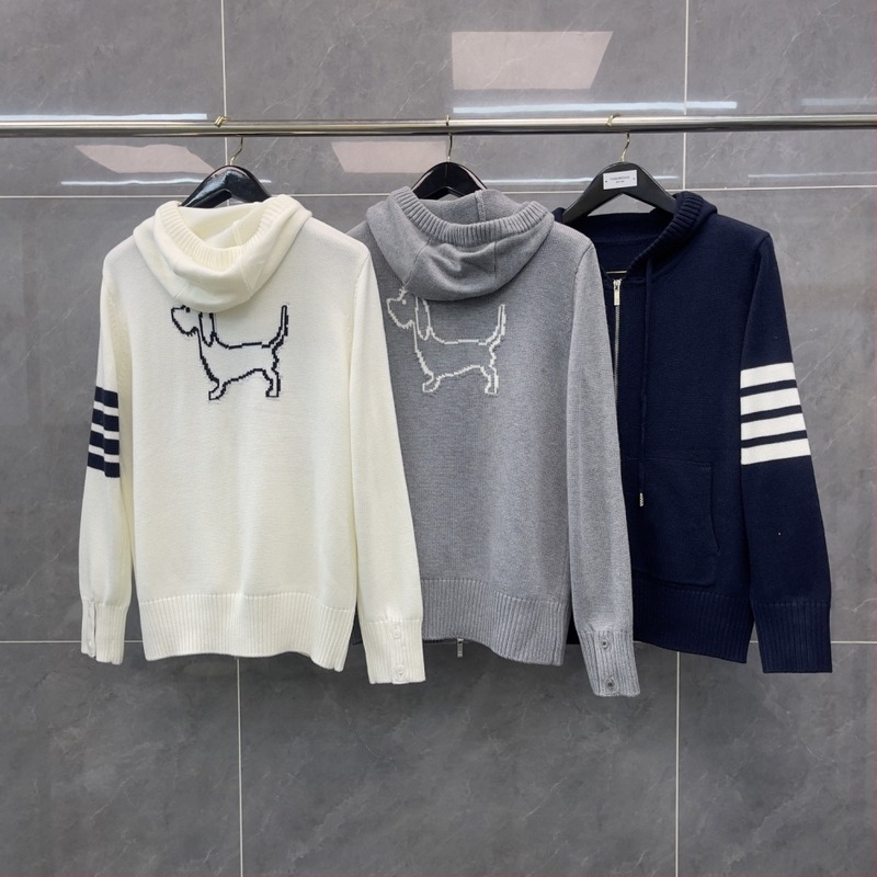 Gyapjú jacquard kapucnis kardigan, állatmintás, laza fazon
