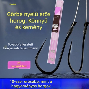 Erős horgokkal és Hüvelyekkel ellátott horgászfelszerelés készlet folyami horgászatra
