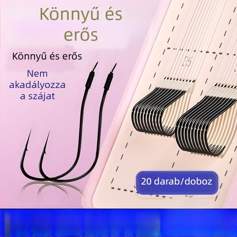 Erős horgokkal és Hüvelyekkel ellátott horgászfelszerelés készlet folyami horgászatra