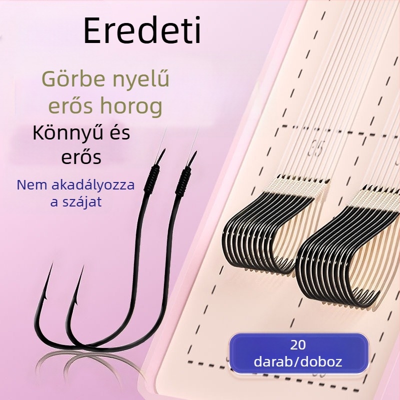 Erős horgokkal és Hüvelyekkel ellátott horgászfelszerelés készlet folyami horgászatra