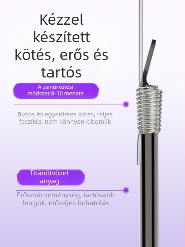 Huansheng Ultra-vékony Dupla Horog Hüvelyes Szerelék Vad Pontyhorgászathoz, Nagy Szilárdságú
