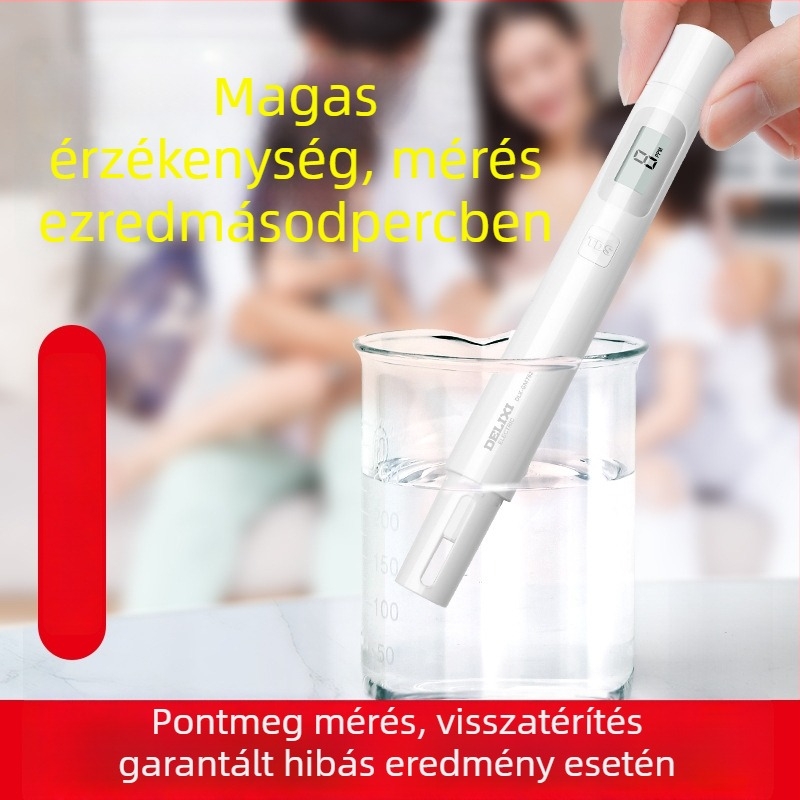 Delixi DLX-GM762 Hordozható Vízminőség-elemző - 0-9999 PPM mérési tartomány, ±2% F.S., 1.5V tápegység, felbontás 1