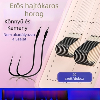 Finger King Kettős horog készlet vékony damillal – folyó menti horgászat
