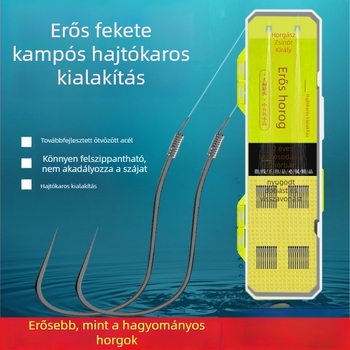 Finger King Kettős horog készlet vékony damillal – folyó menti horgászat