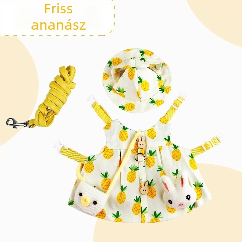 Nyúl kisállat ruházat és póráz – rajzfilm stílus, gyapot, Radish Valley, universal