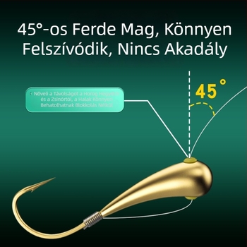 Thousand Carp ólomfejű dupla horog előkötött damillal – készen áll a hagyományos pecázáshoz