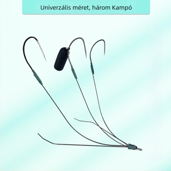 Látható horgászhorog – lábak nélküli, három karmú dizájn Crucian carp, Grass carp és Mandarin fish számára