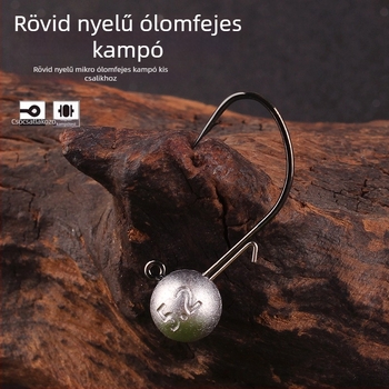 Aohu Rövid nyeletű ólomos fejű horog műcsalikhoz, széles hasú, nagy horog No. 5