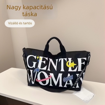 Uniszex utazó- és edzőtáska, vízálló vállpánttal, kapacitás 20–35L, betűs mintázat, rekreációs utazási stílus