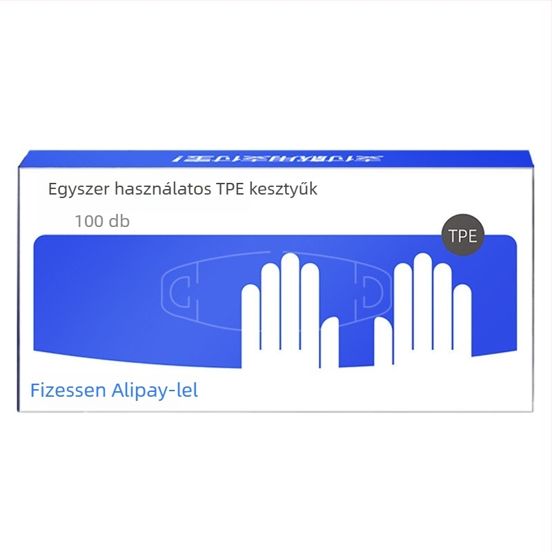 Egyszerhasználatos TPE kesztyűk, ultra vastagok, porálló, átlátszó