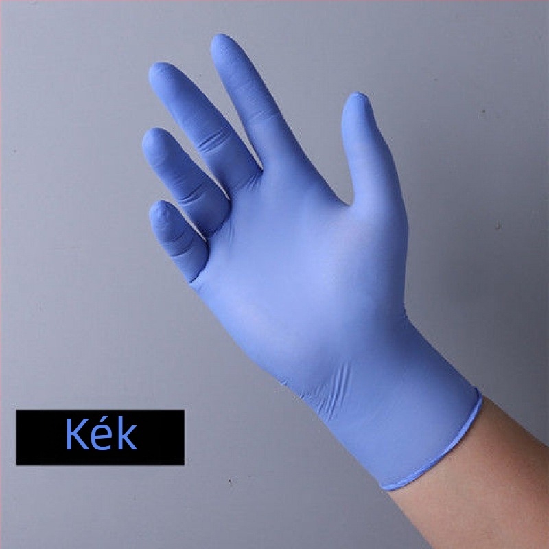 Egyszer használatos PVC kesztyűk, élelmiszer-minőségű, vízálló és olajálló, vastagság 4.5 silk, érintőképernyő-kompatibilis