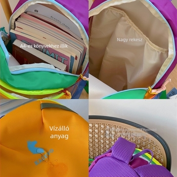 Mindennapi használatra való hátizsák, nagy kapacitású, vízálló, 13 hüvelykes laptophoz kompatibilis, légpárnás vállpántokkal, anyaga nylon (Anyag: Nylon; Kapacitás: 20–35L; Laptop méret: 13 hüvelyk; Vízálló; Hordozó rendszer: Légpárnás vállpánt)