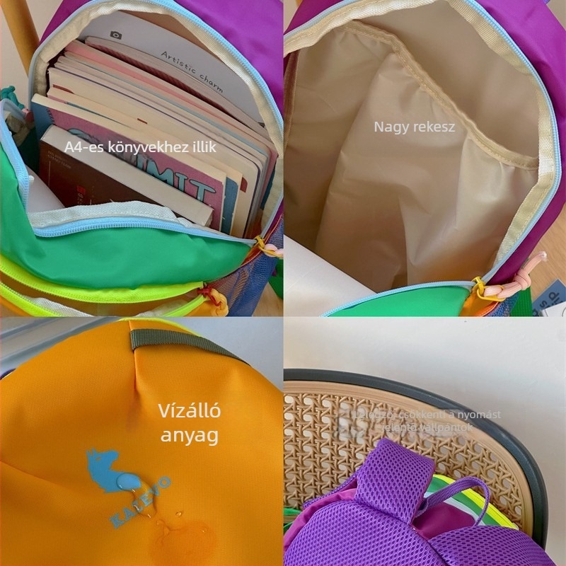 Mindennapi használatra való hátizsák, nagy kapacitású, vízálló, 13 hüvelykes laptophoz kompatibilis, légpárnás vállpántokkal, anyaga nylon (Anyag: Nylon; Kapacitás: 20–35L; Laptop méret: 13 hüvelyk; Vízálló; Hordozó rendszer: Légpárnás vállpánt)