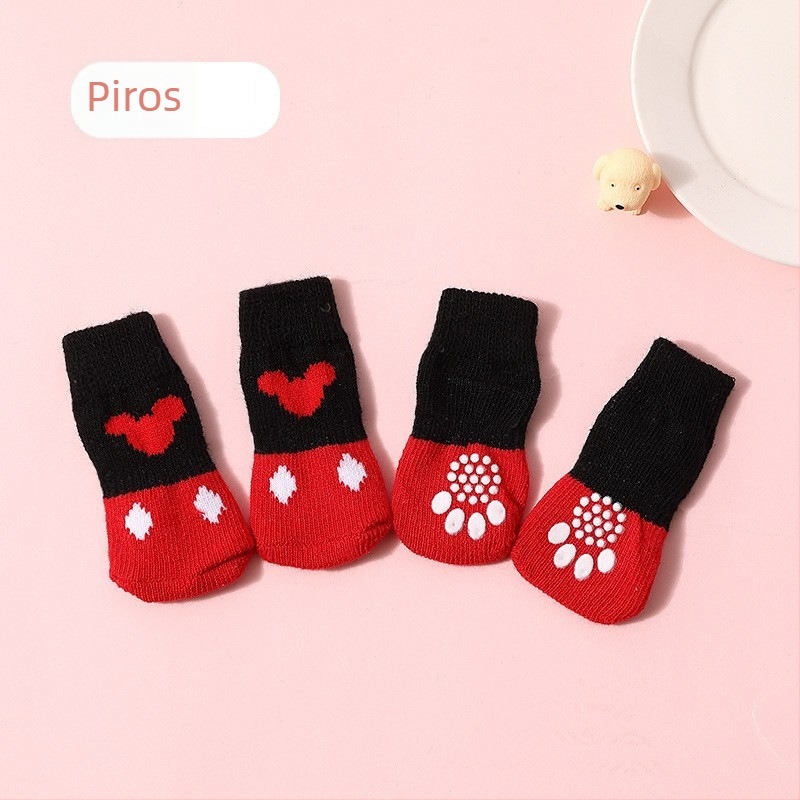 Kutyák számára anti-slip zoknik – univerzális TPE tappancs cipő, csúszásmentes védelem, modell F98HHH955S8969