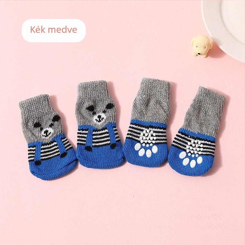 Kutyák számára anti-slip zoknik – univerzális TPE tappancs cipő, csúszásmentes védelem, modell F98HHH955S8969