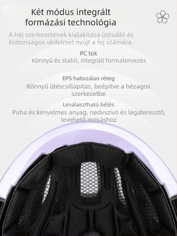 Captain Tas kerékpáros sisak, Uniszex felnőtt, PS héj + EPS hab, Logóval ellátva