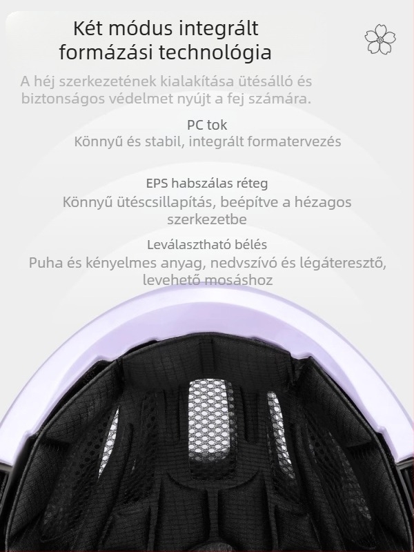 Captain Tas kerékpáros sisak, Uniszex felnőtt, PS héj + EPS hab, Logóval ellátva