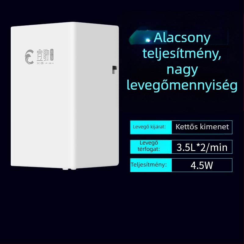 Song akváriumi oxigénszivattyú — csendes működés, AC táplálás, súly 0.185–0.315 kg