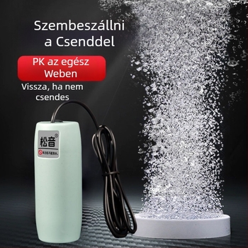 USB akváriumi oxigénszivattyú, ultra csendes levegőszivattyú, kis akváriumi oxigénosító