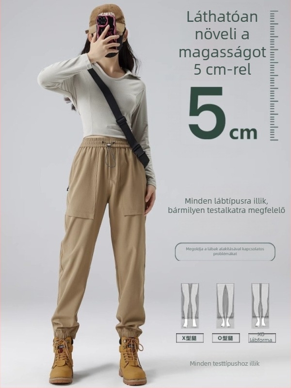 Unisex munkás nadrág túrázáshoz és kempingezéshez, poliészter, szélálló, tavasz–ősz