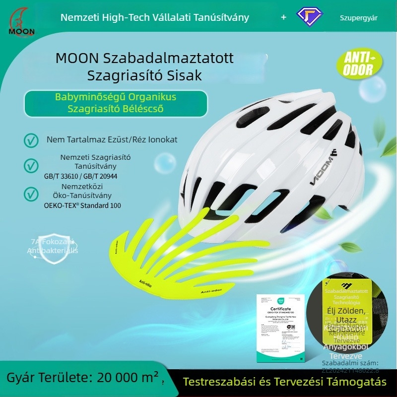 Moon szagtalanító egyben készült országúti kerékpáros sisak, uniszex, állítható fejkerület