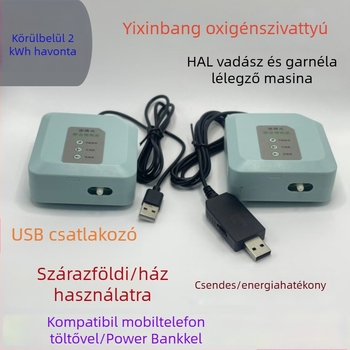 USB-s oxigénpumpa akváriumhoz, csendes, kompakt levegőztető