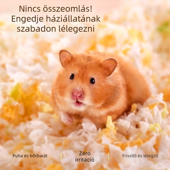  Hörcsög alom papír-pamutból, alacsony porzású faforgács, téli melegítés, dekoratív élőhely