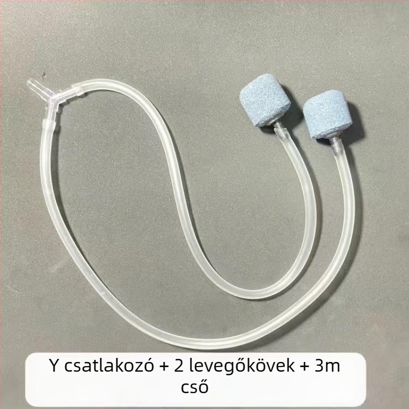 Oxigénpumpa kiegészítő – buborékkő, háromutas osztó és szabályozó