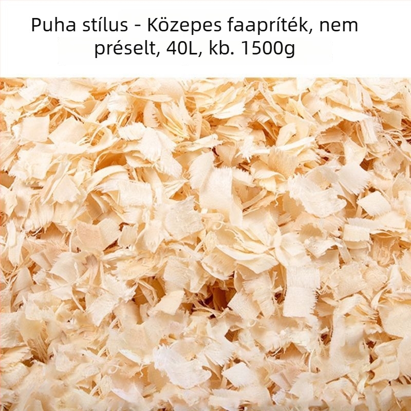Fűrészpor alom kisállatok számára; pormentes, nedvszívó, egész éves használatra
