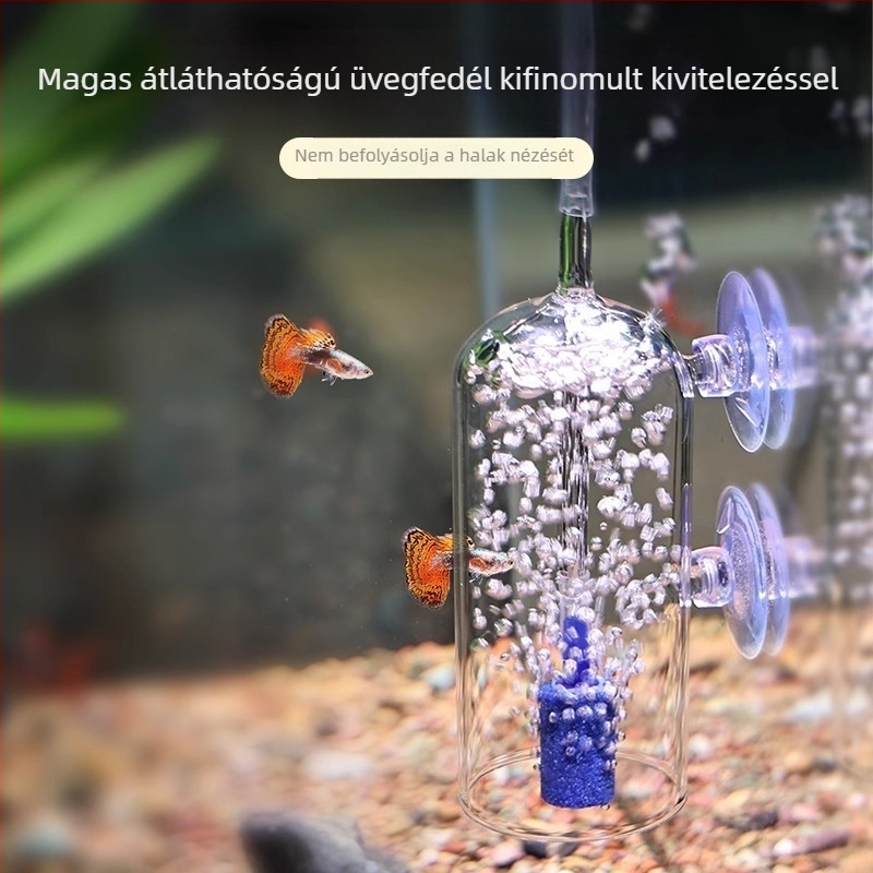 Akvarisztikus oxigénpumpa és difuzor üvegfedővel — Hálózati csatlakozású, Márka: Other, Import: Nem