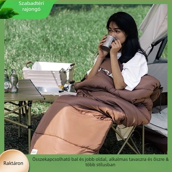 Felnőtt hálózsák, mindenez évszakos, múmia stílus, töltet üreges pamut, bélés poliészter