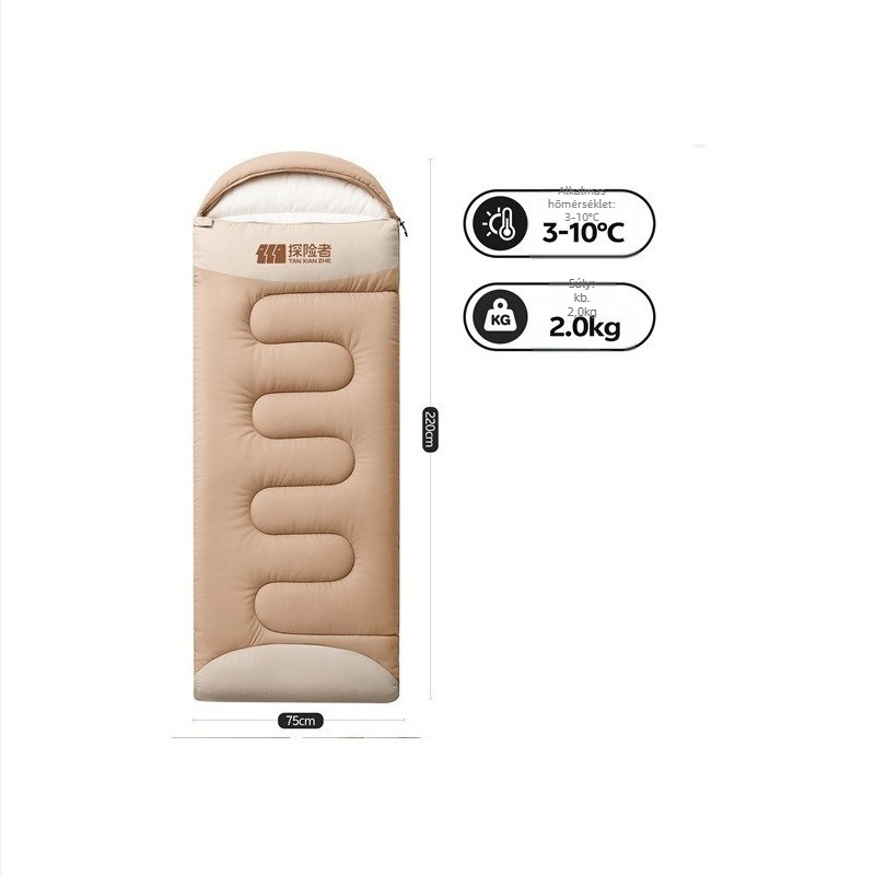 Explorer hálózsák, pamut töltet, Chunya Fabric bélés, boríték-stílus