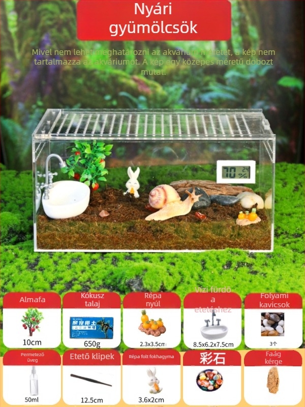 Műanyag kisállathabitat vastag átlátszó szigeteléssel — tenyésztő doboz kisállatok számára