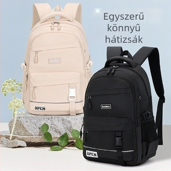 Laptoptáska középiskolásoknak – Nagy kapacitású, vízálló anyag, lélegző, párnázott vállpántok