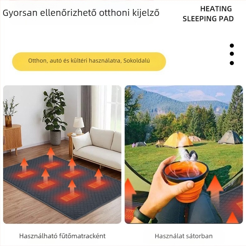 Well Fruit USB-melegített alvó matrac két személyre FRD707 – vízálló kültéri melegítő matrac