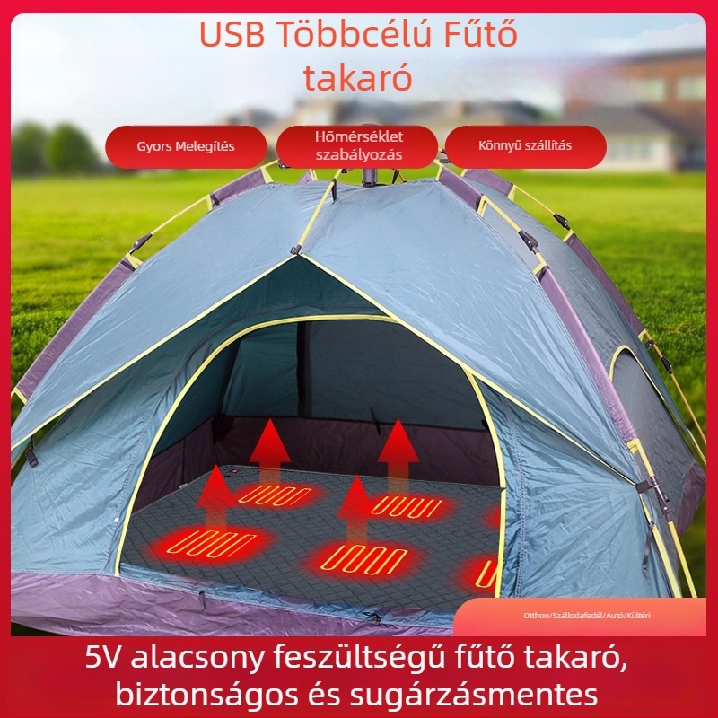 Well Fruit USB-melegített alvó matrac két személyre FRD707 – vízálló kültéri melegítő matrac