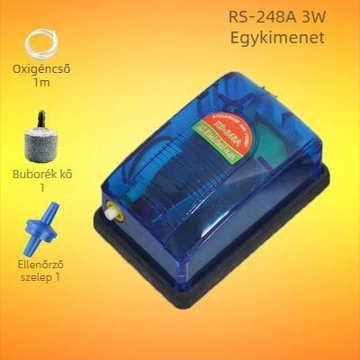 Risheng RS-248A/348A/518A/628A akváriumi oxigénpumpa, 250 g