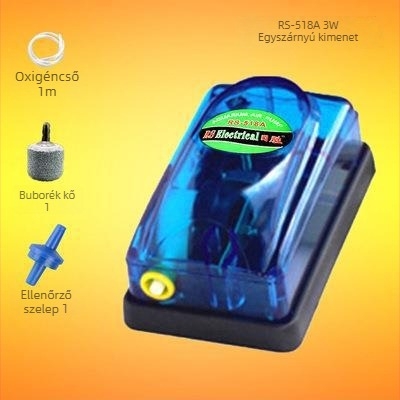 Risheng RS-248A/348A/518A/628A akváriumi oxigénpumpa, 250 g