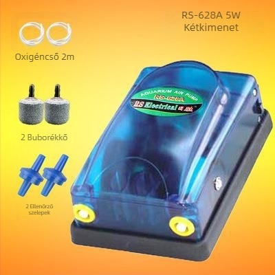 Risheng RS-248A/348A/518A/628A akváriumi oxigénpumpa, 250 g