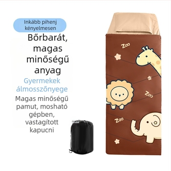 Gyerekeknek szóló mindennapos hálózsák minden évszakra, boríték-stílusú kivitel, imitációs selyem-pamut töltet, tavaszi pongee anyag, tömeg 2600 g