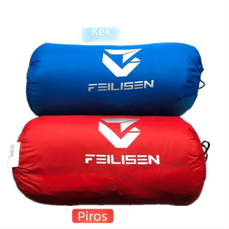 Kemping hálózsák pehelytöltettel, boríték-stílusú, ultrakönnyű, 800 g, nylon anyagú külső, poliészter bélés